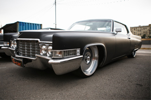 Cadillac with custom car body