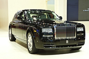 Rolls Royce Phantom on show room floor