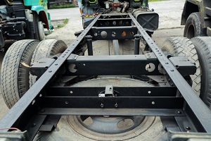 Bent Truck that needs truck frame repair width=
