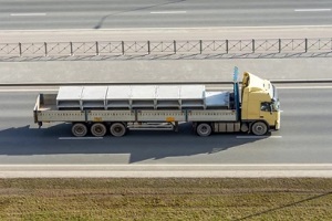 big trucks in highway